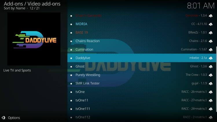 Daddy Live Channels